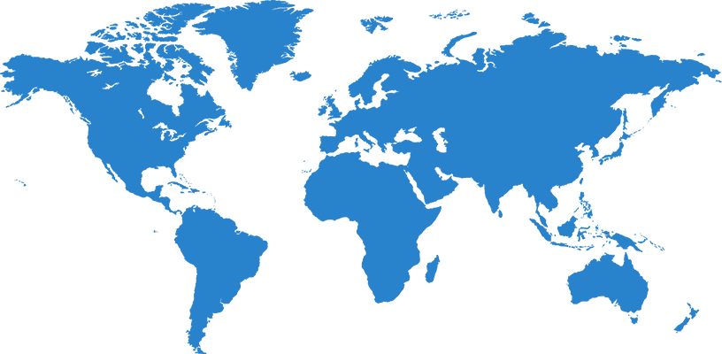 world map blue